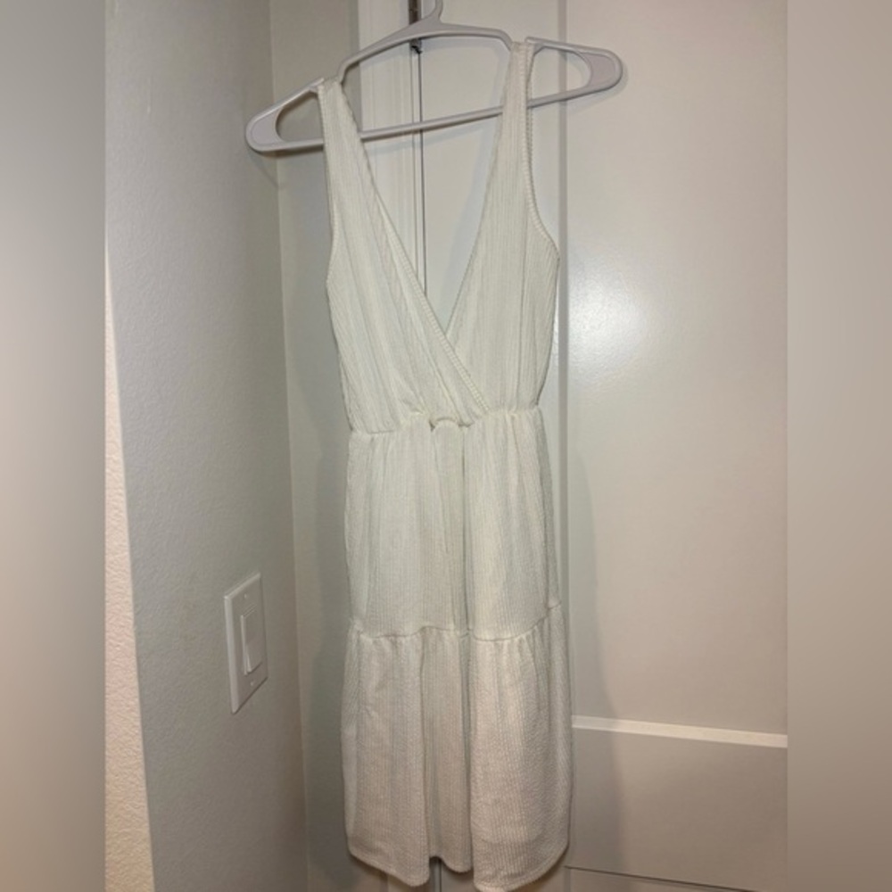 Caution To The Wind White dress (Medium)